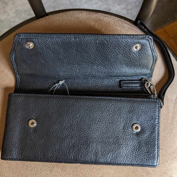 DANIER BLACK LEATHER WALLET - Picture 5 of 6